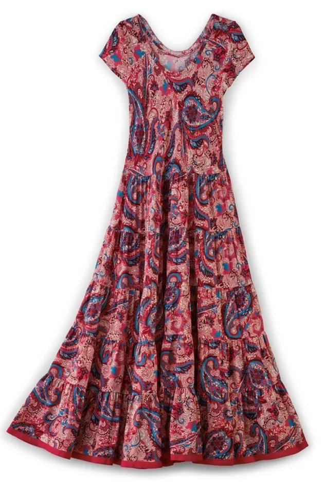 Women Kara Dress Fiery Teal Jacobean Soft Surroundings Dresses Women Kara Dress Fiery Teal Jacobean Soft Surroundings Dresses