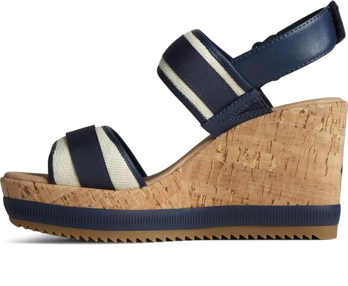 Women Kennedy Wedge Navy Sperry Sandals Women Kennedy Wedge Navy Sperry Sandals