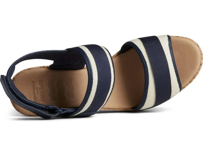 Women Kennedy Wedge Navy Sperry Sandals Women Kennedy Wedge Navy Sperry Sandals