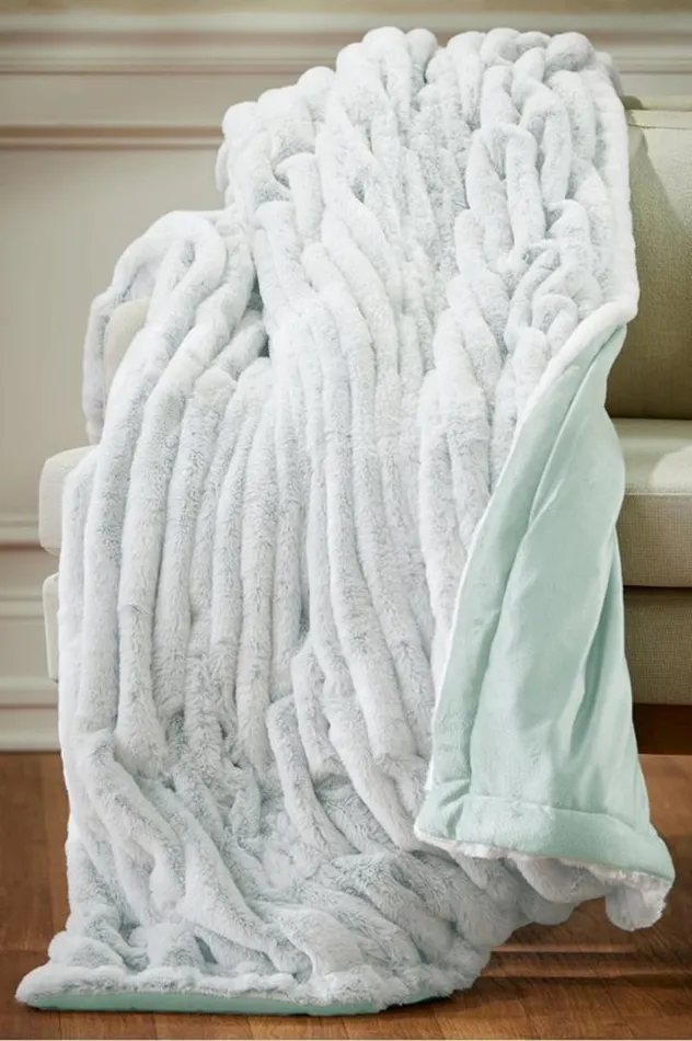 Women La Parisienne Faux Fur Throw Forest Night Soft Surroundings Bedding Women La Parisienne Faux Fur Throw Forest Night Soft Surroundings Bedding