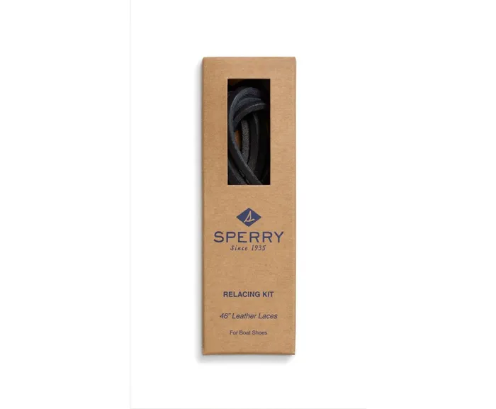 Women Lace Kit With Needle Black Sperry Shoe Care and Laces