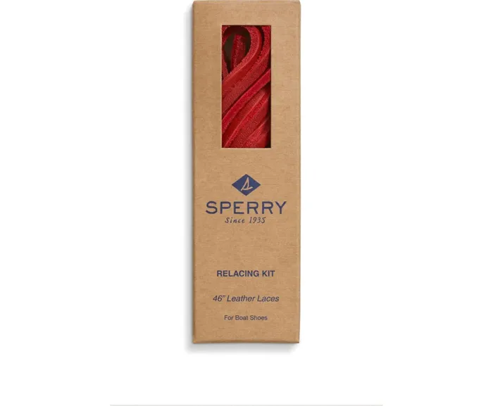 Women Lace Kit With Needle Scarlet Red Sperry Shoe Care and Laces