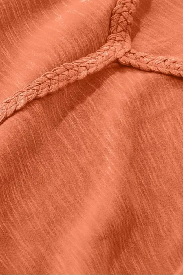Women Lainey Slub Tee Orange Embers Soft Surroundings Tops Women Lainey Slub Tee Orange Embers Soft Surroundings Tops
