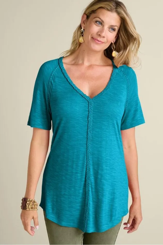 Women Lainey Slub Tee Orange Embers Soft Surroundings Tops Women Lainey Slub Tee Orange Embers Soft Surroundings Tops