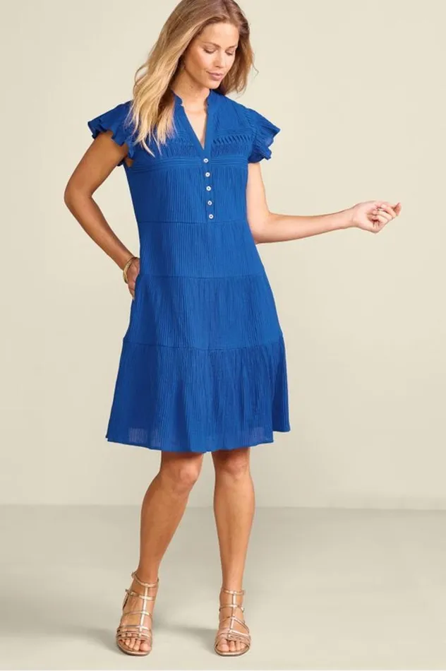 Women Lakely Short Dress Sapphire Soft Surroundings Dresses
