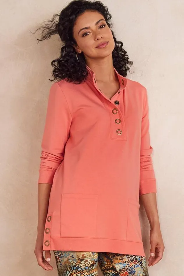 Women Lakshmi Pullover Tunic Magenta Heather Soft Surroundings Tops Women Lakshmi Pullover Tunic Magenta Heather Soft Surroundings Tops