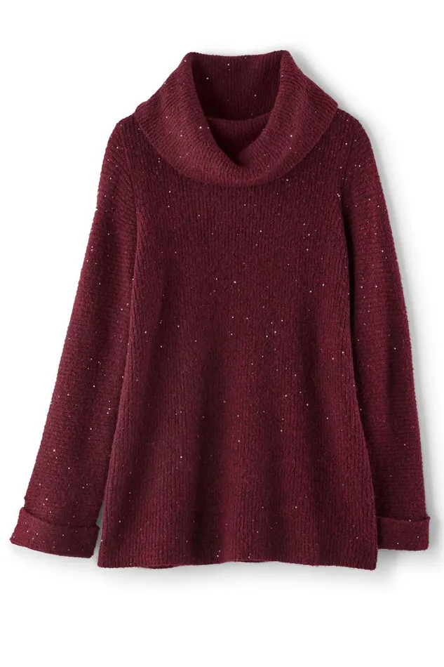Women Linley Sequin Sweater Rhubarb Soft Surroundings Tops Women Linley Sequin Sweater Rhubarb Soft Surroundings Tops