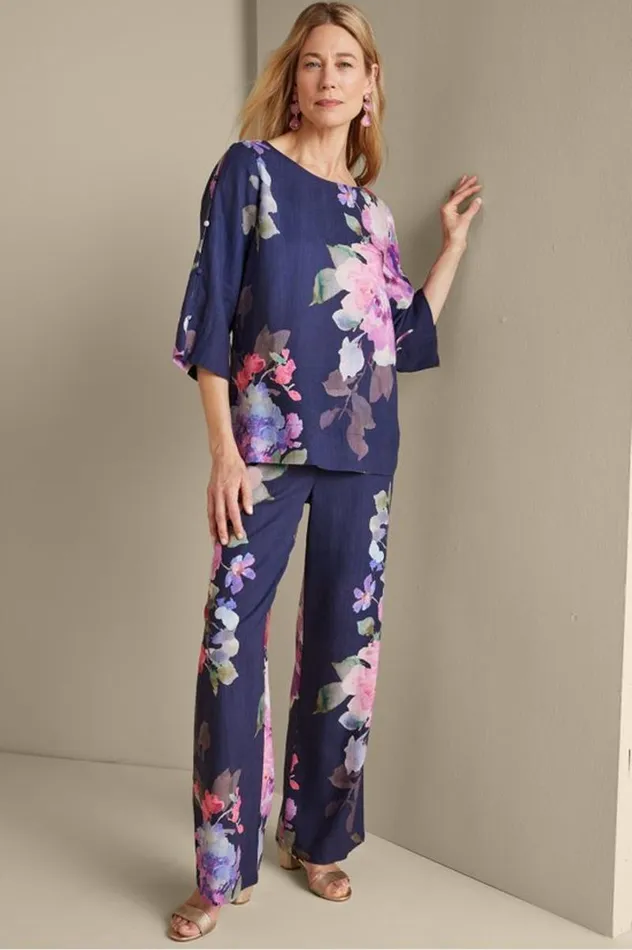 Women Lizette WideLeg Pant Marseille Floral Exploded Soft Surroundings Pants Women Lizette WideLeg Pant Marseille Floral Exploded Soft Surroundings Pants
