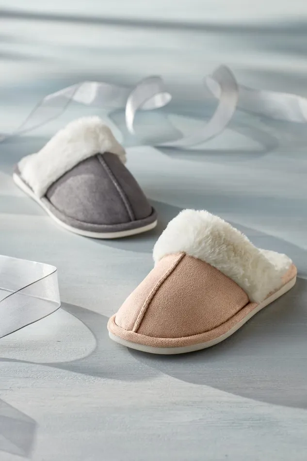 Women Lora Cuffed Slippers Chestnut Soft Surroundings Shoes