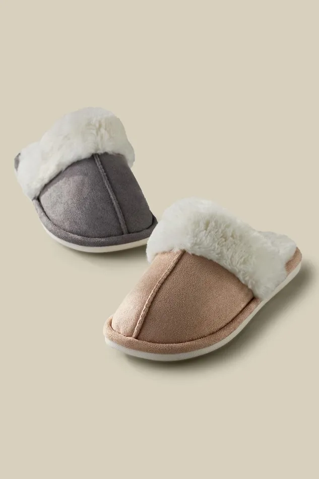 Women Lora Cuffed Slippers Chestnut Soft Surroundings Shoes Women Lora Cuffed Slippers Chestnut Soft Surroundings Shoes