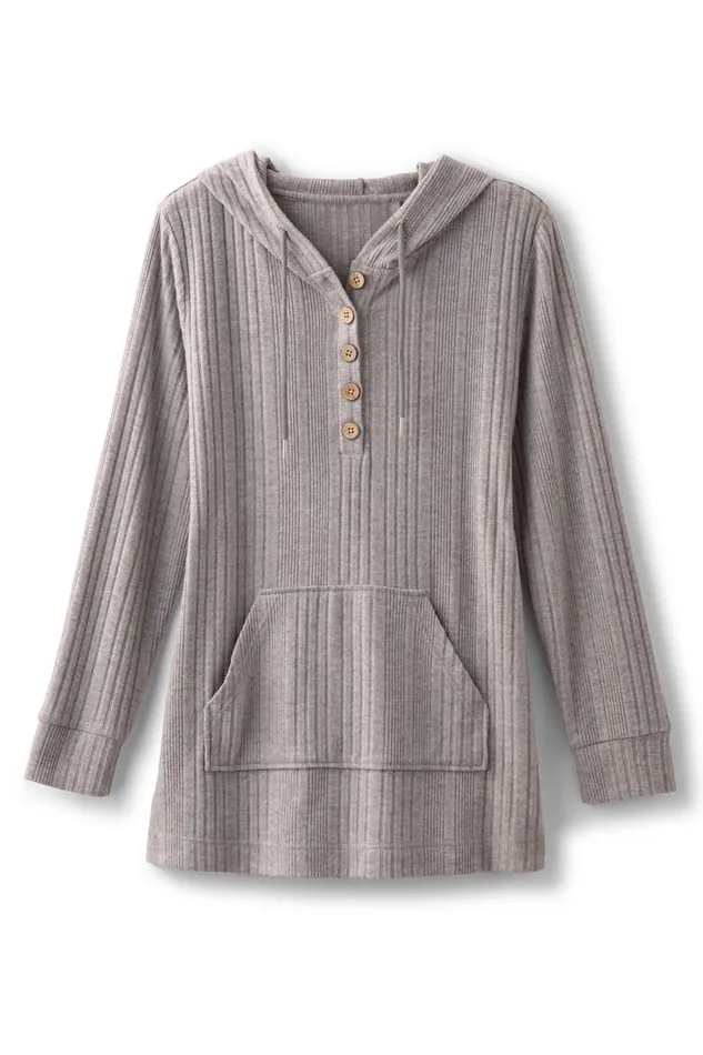 Women Loungy Lover Hoodie Heather Grey Soft Surroundings Tops Women Loungy Lover Hoodie Heather Grey Soft Surroundings Tops