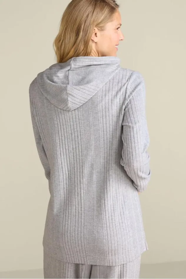 Women Loungy Lover Hoodie Heather Grey Soft Surroundings Tops Women Loungy Lover Hoodie Heather Grey Soft Surroundings Tops