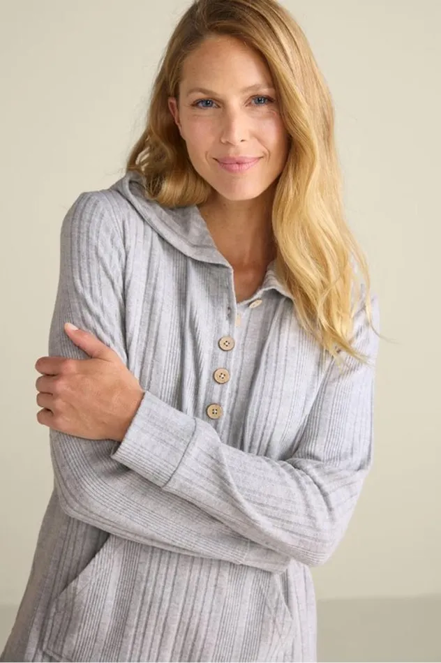 Women Loungy Lover Hoodie Heather Grey Soft Surroundings Tops Women Loungy Lover Hoodie Heather Grey Soft Surroundings Tops