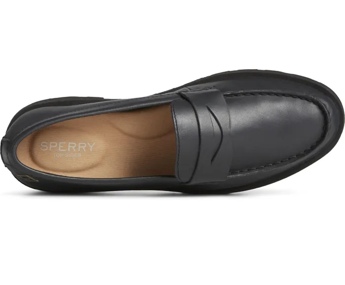 Women Lug Penny Loafer Black Sperry Flats and Loafers Women Lug Penny Loafer Black Sperry Flats and Loafers