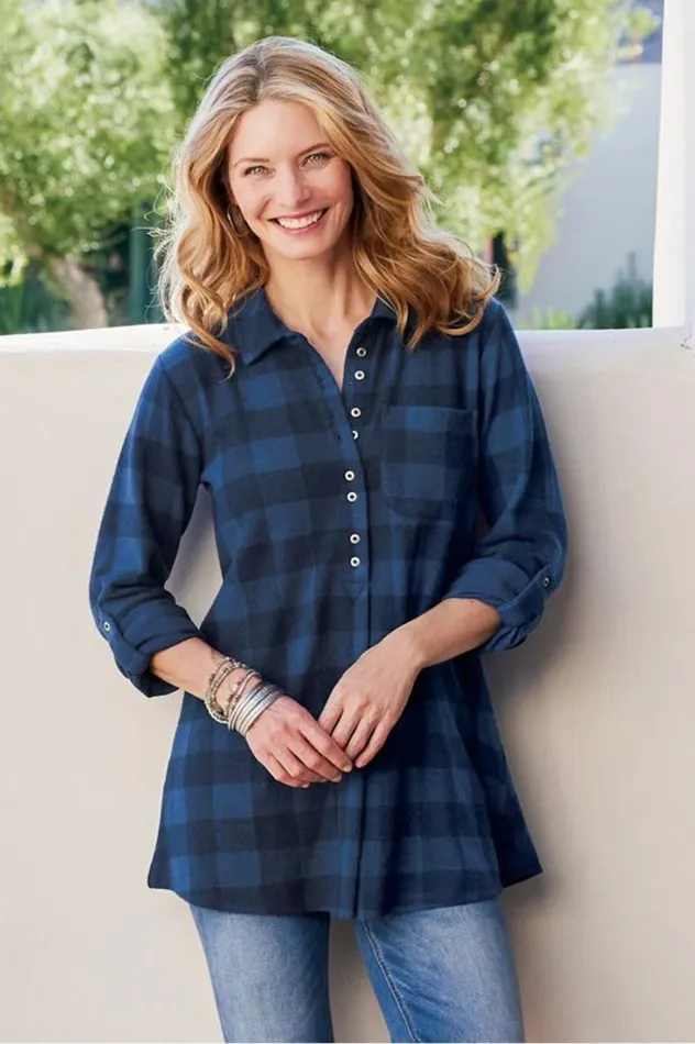 Women Mad About Plaid Tunic Surf The Web Buffalo Chec Soft Surroundings Tops Women Mad About Plaid Tunic Surf The Web Buffalo Chec Soft Surroundings Tops