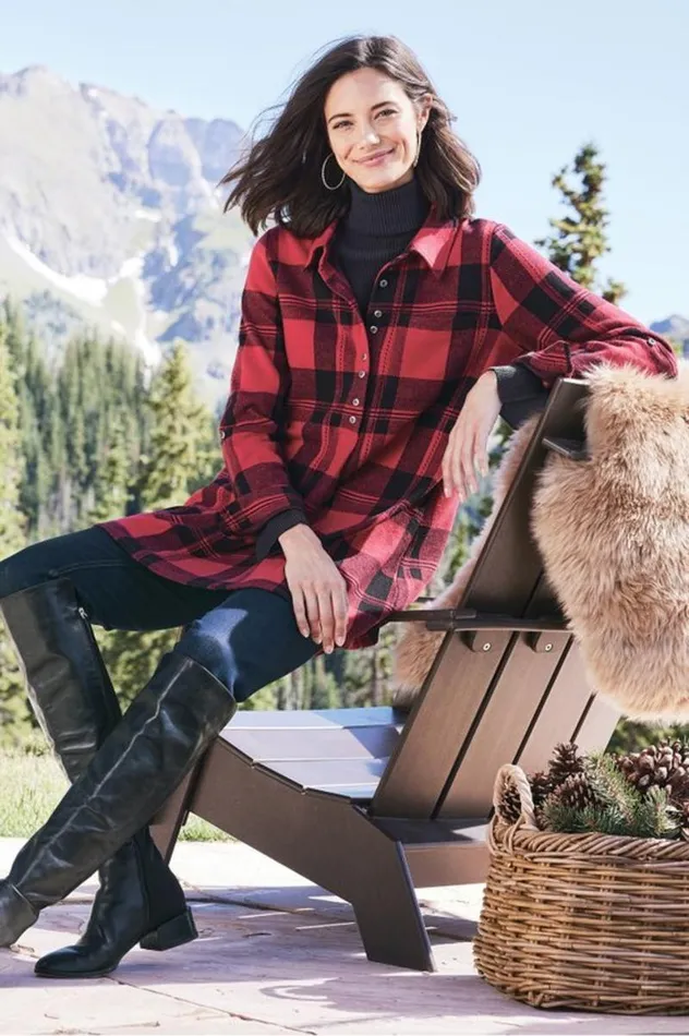 Women Mad About Plaid Tunic Surf The Web Buffalo Chec Soft Surroundings Tops Women Mad About Plaid Tunic Surf The Web Buffalo Chec Soft Surroundings Tops