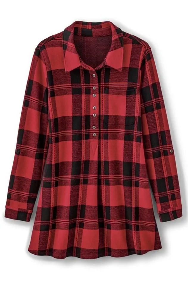 Women Mad About Plaid Tunic Surf The Web Buffalo Chec Soft Surroundings Tops Women Mad About Plaid Tunic Surf The Web Buffalo Chec Soft Surroundings Tops