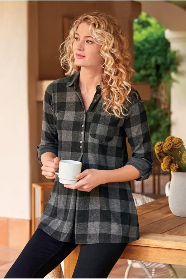 Women Mad About Plaid Tunic Surf The Web Buffalo Chec Soft Surroundings Tops Women Mad About Plaid Tunic Surf The Web Buffalo Chec Soft Surroundings Tops