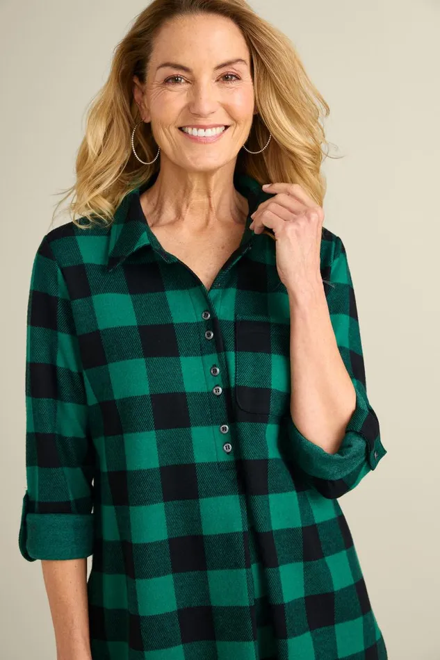Women Mad About Plaid Tunic Surf The Web Buffalo Chec Soft Surroundings Tops Women Mad About Plaid Tunic Surf The Web Buffalo Chec Soft Surroundings Tops