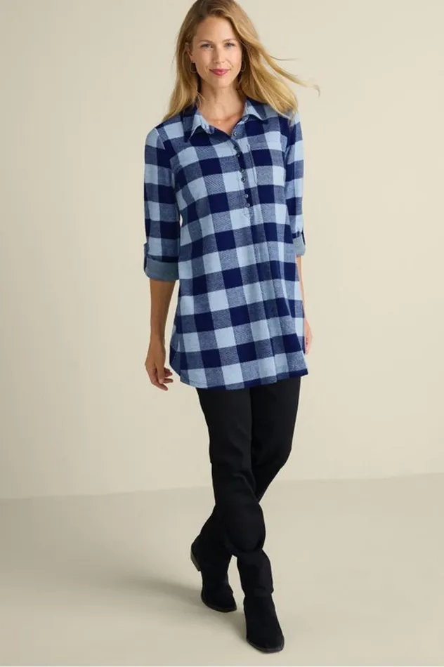 Women Mad About Plaid Tunic Surf The Web Buffalo Chec Soft Surroundings Tops Women Mad About Plaid Tunic Surf The Web Buffalo Chec Soft Surroundings Tops