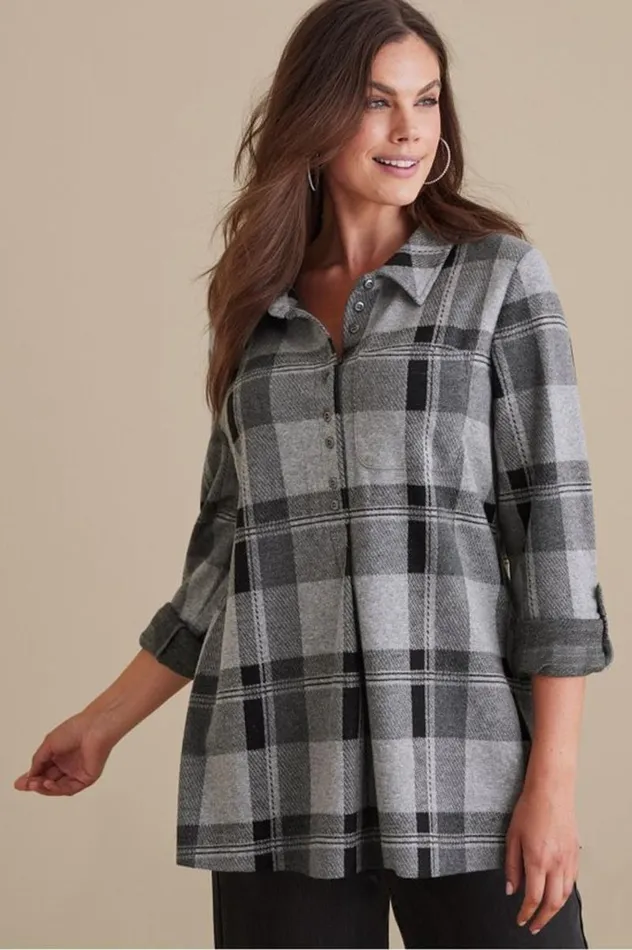 Women Mad About Plaid Tunic Surf The Web Buffalo Chec Soft Surroundings Tops Women Mad About Plaid Tunic Surf The Web Buffalo Chec Soft Surroundings Tops