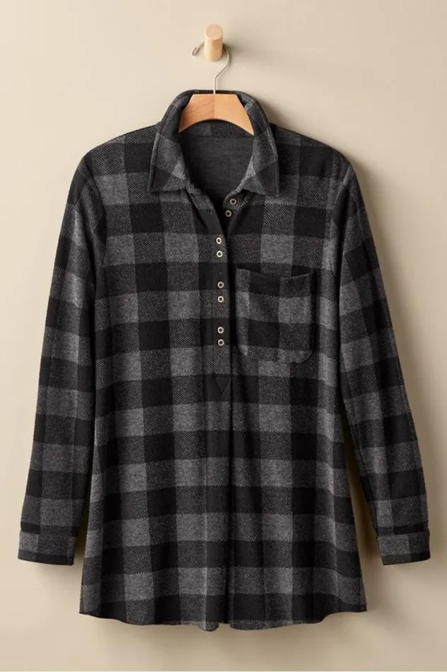 Women Mad About Plaid Tunic Surf The Web Buffalo Chec Soft Surroundings Tops Women Mad About Plaid Tunic Surf The Web Buffalo Chec Soft Surroundings Tops