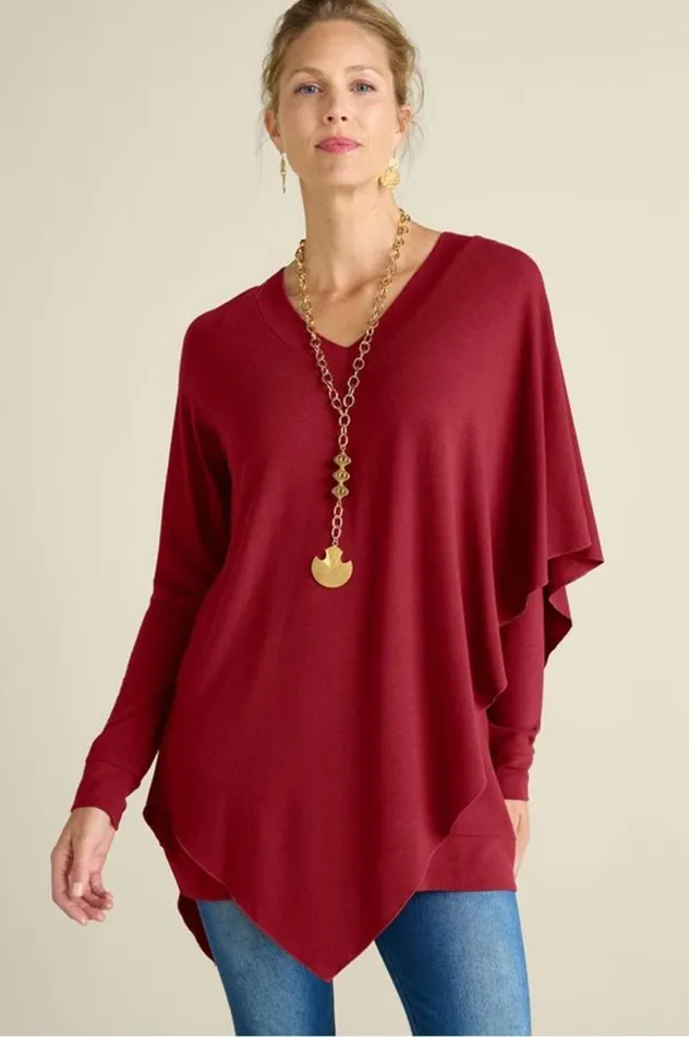 Women Madeline Tunic I Moroccan Red Soft Surroundings Tops