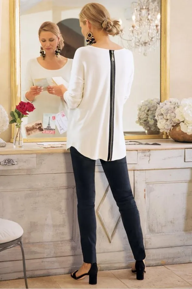 Women Margulies Tunic Sweater Ivory Pearl Soft Surroundings Tops Women Margulies Tunic Sweater Ivory Pearl Soft Surroundings Tops