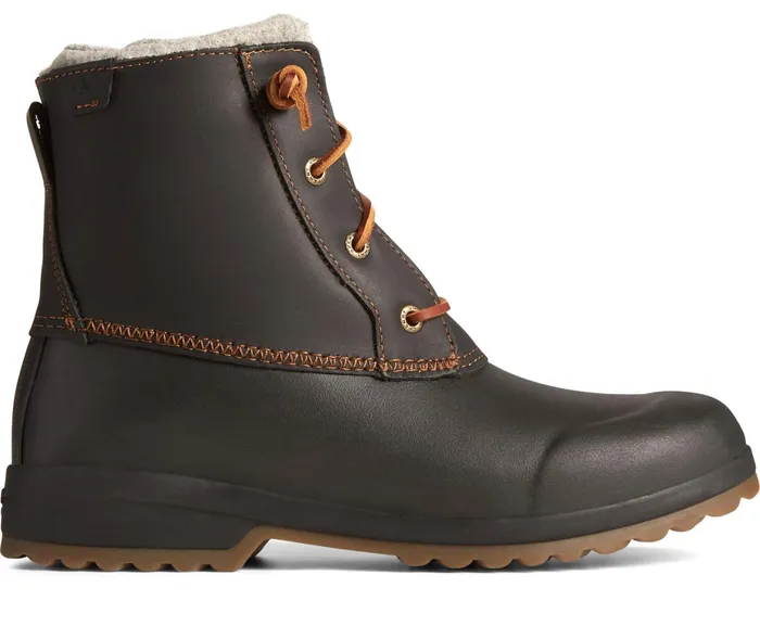 Women Maritime Repel Thinsulate Waterproof Snow Boot Black Sperry Boots