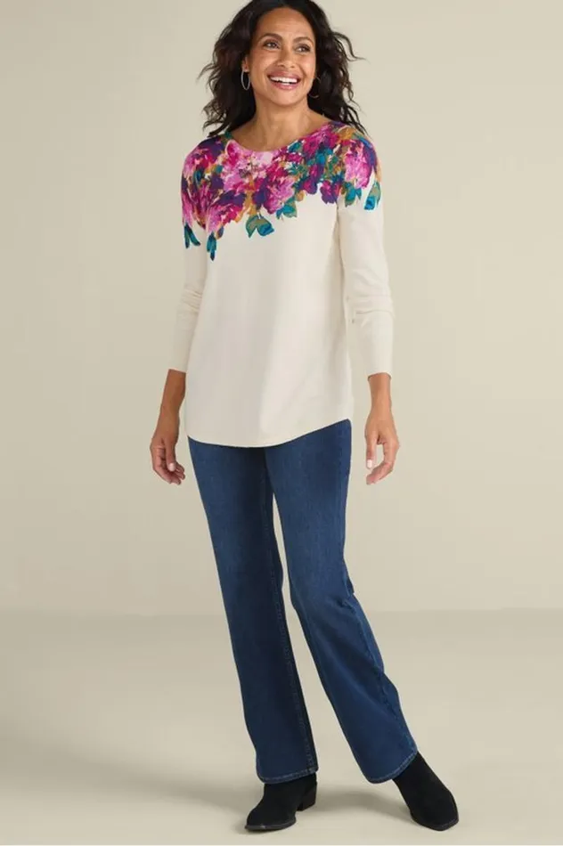 Women Marlyn Tunic Sweater Winter Medallion Soft Surroundings Tops Women Marlyn Tunic Sweater Winter Medallion Soft Surroundings Tops