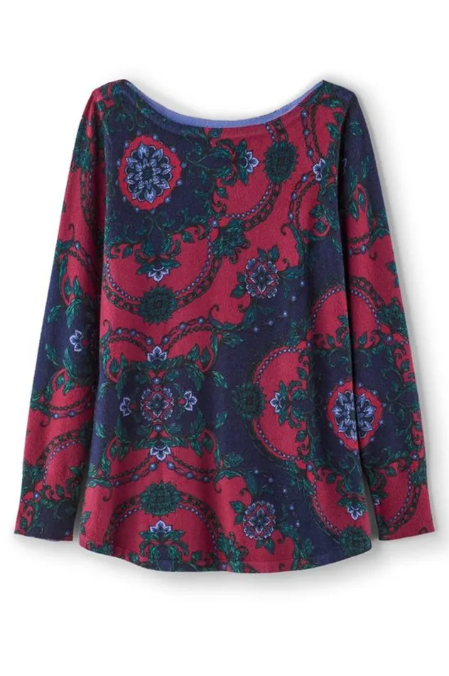 Women Marlyn Tunic Sweater Winter Medallion Soft Surroundings Tops Women Marlyn Tunic Sweater Winter Medallion Soft Surroundings Tops