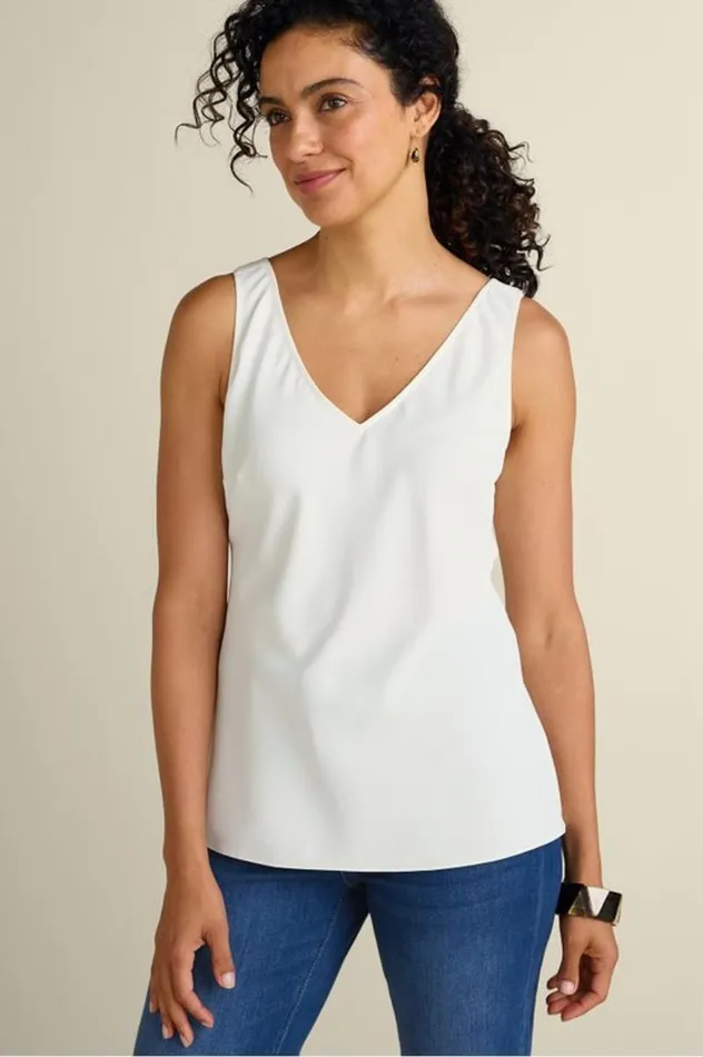 Women Maura Tank Black Soft Surroundings Tops
