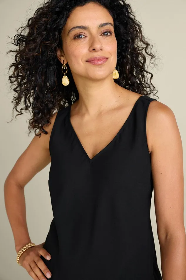 Women Maura Tank Black Soft Surroundings Tops Women Maura Tank Black Soft Surroundings Tops