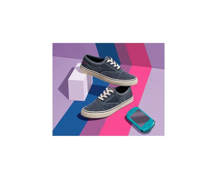 WomenMen Unisex Pride Striper II CVO Sneaker Blue Sperry Sneakers