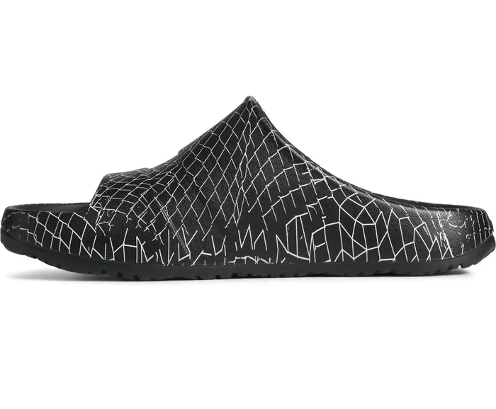 WomenMen Unisex Sperry X Pleasures Float Slide Black Sperry Sandals