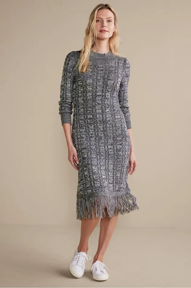Women Neve Sweater Dress Charcoal Grey Soft Surroundings Dresses