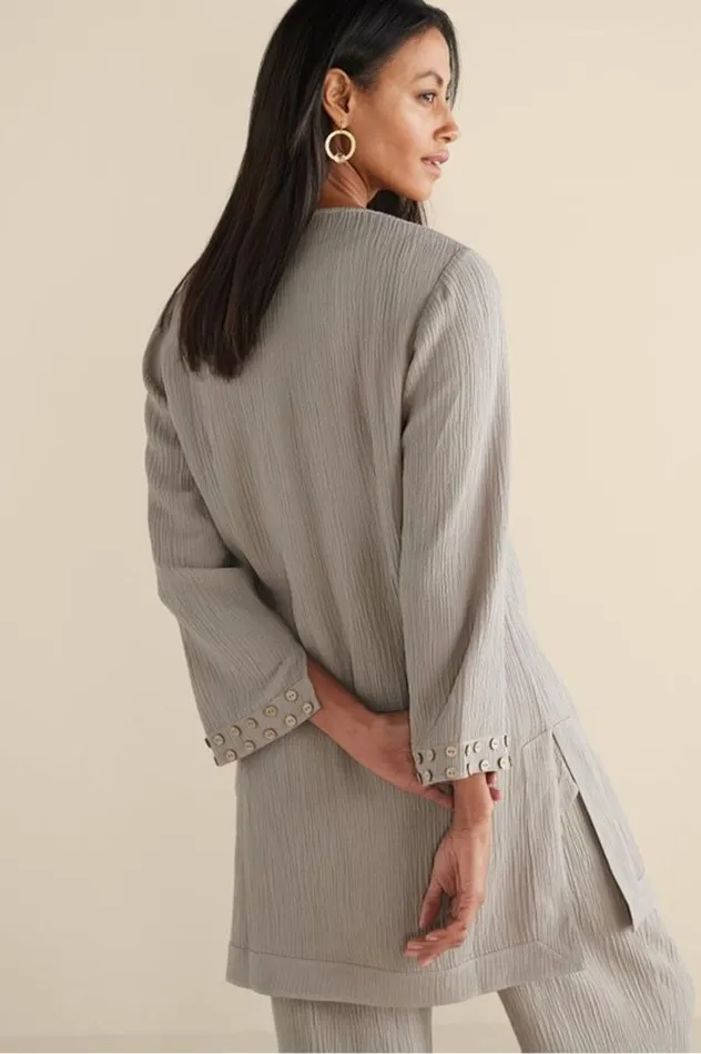 Women Oceo Gauze Topper Menara Bloom Blue Soft Surroundings Tops Women Oceo Gauze Topper Menara Bloom Blue Soft Surroundings Tops
