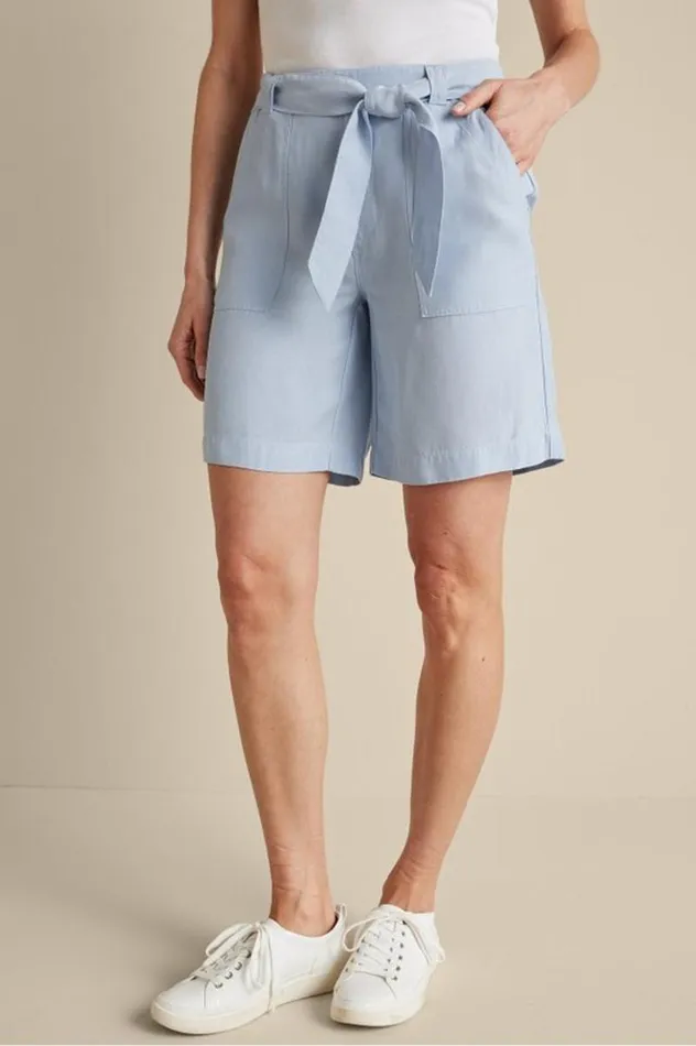 Women Ojai Shorts Light Chambray Soft Surroundings Shorts Women Ojai Shorts Light Chambray Soft Surroundings Shorts