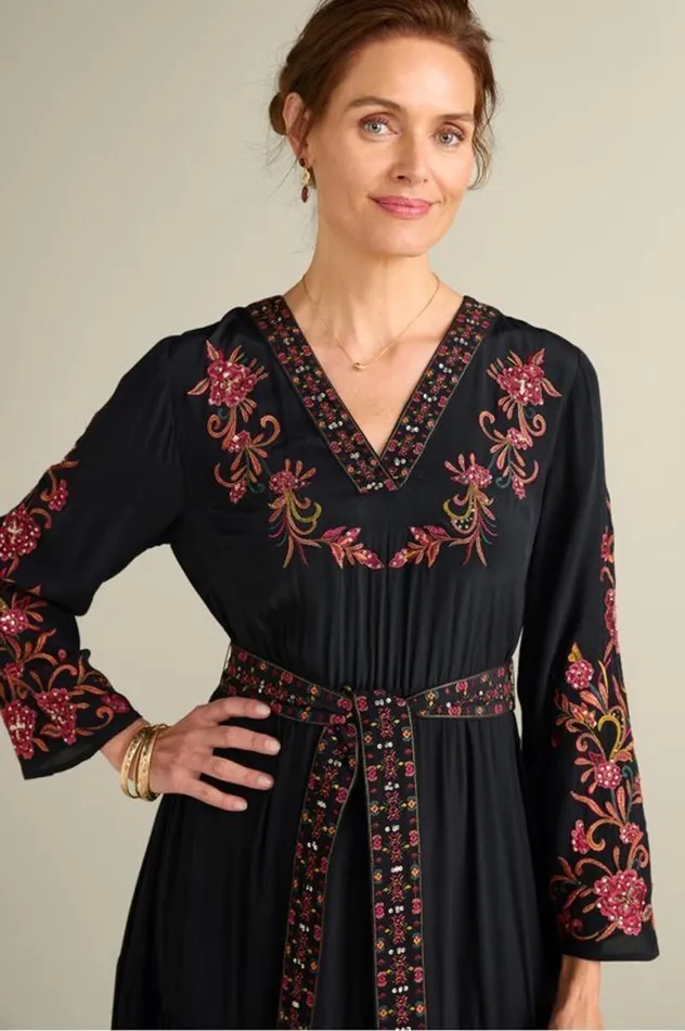 Women Onyx Embellished Maxi Dress Black Soft Surroundings Dresses Women Onyx Embellished Maxi Dress Black Soft Surroundings Dresses
