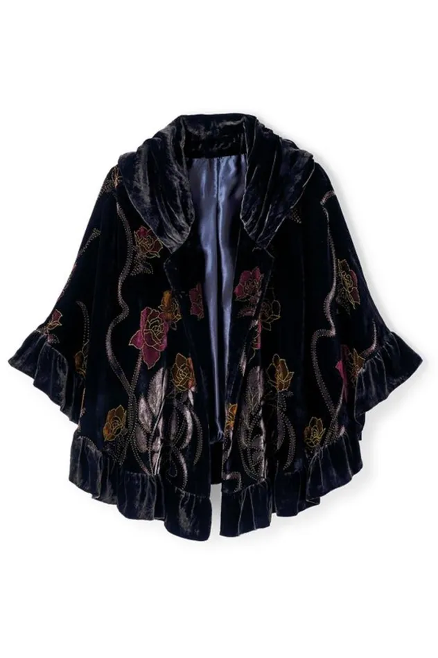 Women Palara Velvet Wrap Black Multi Soft Surroundings Scarves and Wraps Women Palara Velvet Wrap Black Multi Soft Surroundings Scarves and Wraps