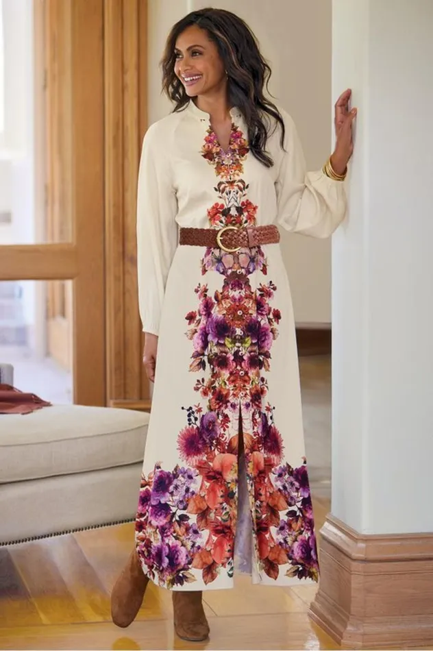 Women Paulette Shirtdress Multi Floral Soft Surroundings Dresses Women Paulette Shirtdress Multi Floral Soft Surroundings Dresses