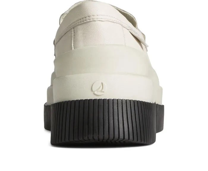 Women Platform Leather Loafer White Sperry Flats and Loafers Women Platform Leather Loafer White Sperry Flats and Loafers