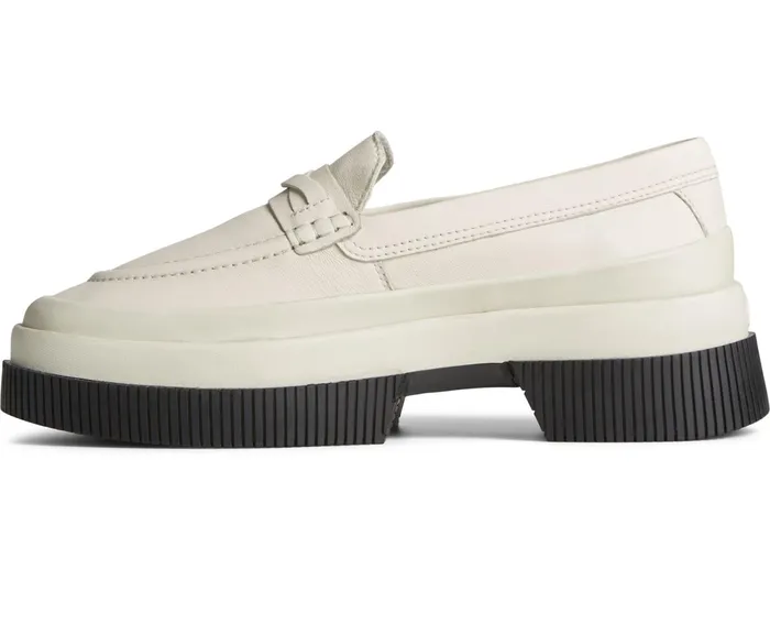 Women Platform Leather Loafer White Sperry Flats and Loafers Women Platform Leather Loafer White Sperry Flats and Loafers