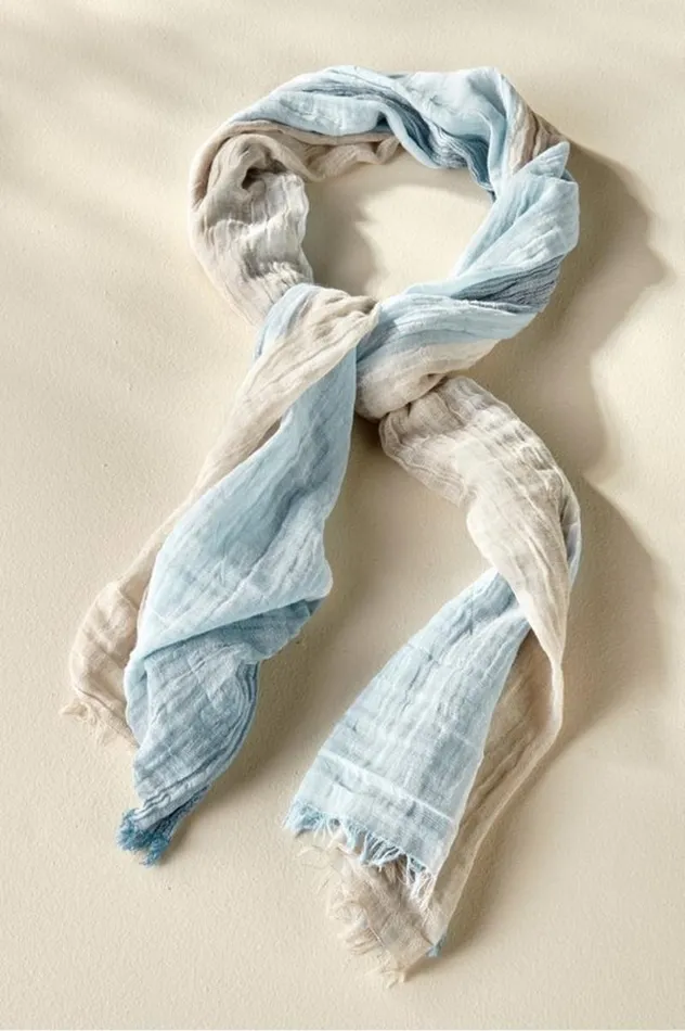 Women Raia Stripe Scarf Vintage Blue Multi Soft Surroundings Scarves and Wraps Women Raia Stripe Scarf Vintage Blue Multi Soft Surroundings Scarves and Wraps