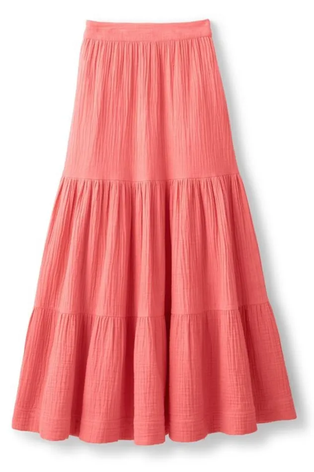 Women Ruari Gauze Maxi Skirt Sunkist Coral Soft Surroundings Skirts Women Ruari Gauze Maxi Skirt Sunkist Coral Soft Surroundings Skirts