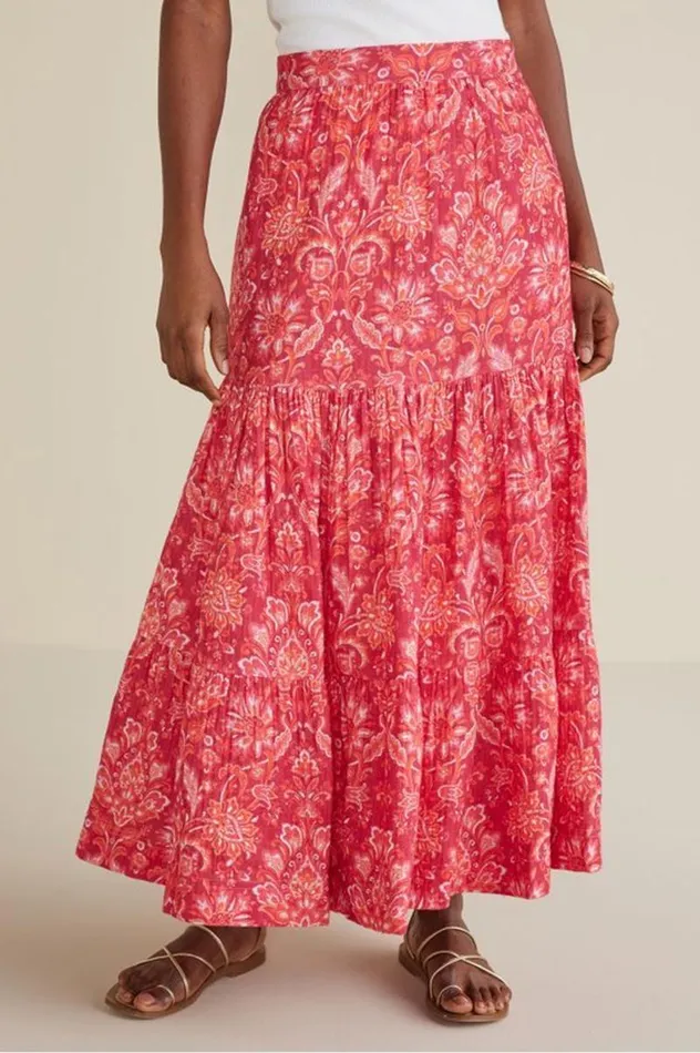 Women Ruari Gauze Maxi Skirt Sunkist Coral Soft Surroundings Skirts Women Ruari Gauze Maxi Skirt Sunkist Coral Soft Surroundings Skirts