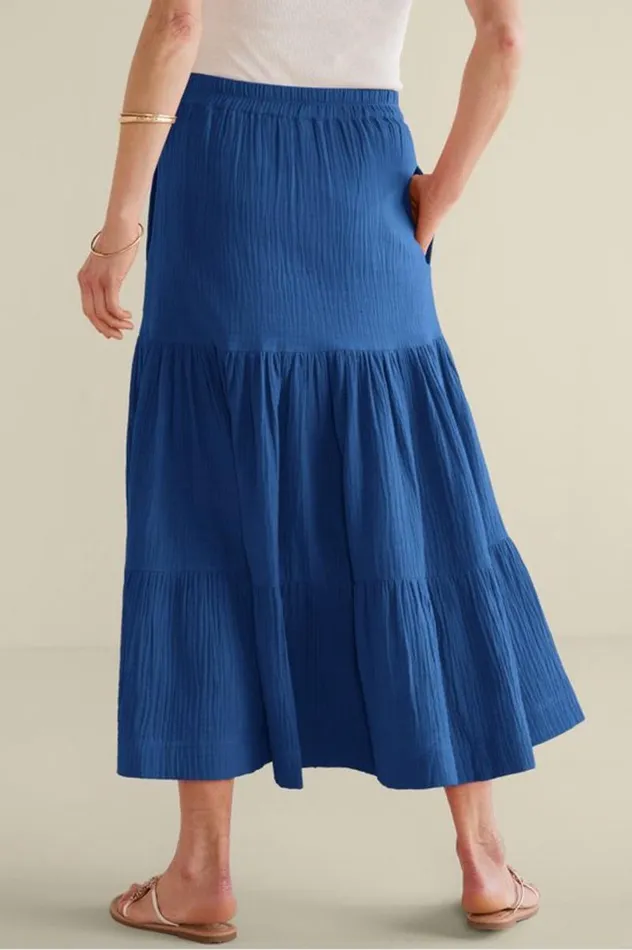 Women Ruari Gauze Maxi Skirt Sunkist Coral Soft Surroundings Skirts Women Ruari Gauze Maxi Skirt Sunkist Coral Soft Surroundings Skirts