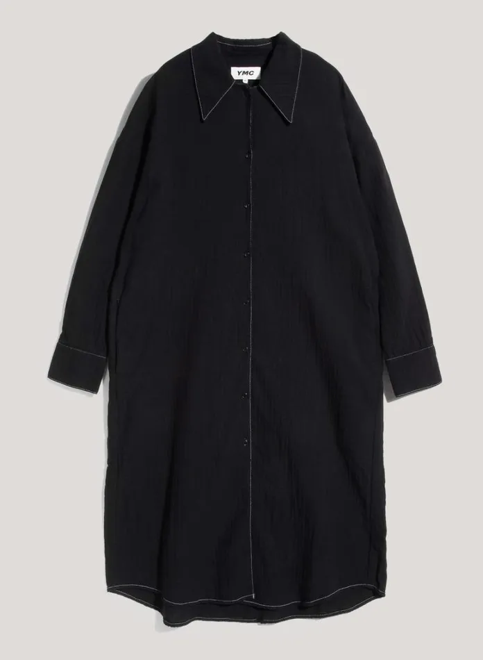 Womens Dresses YMC Judy Doublecloth Cotton Dress Black