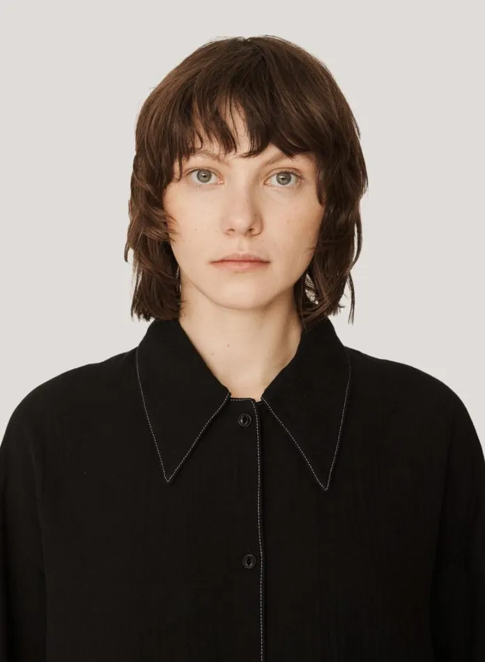 Womens Dresses YMC Judy Doublecloth Cotton Dress Black