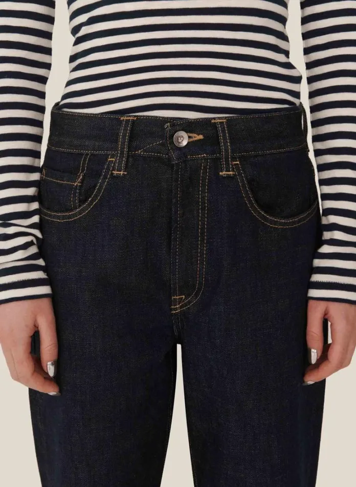 Womens Earth YMC Earth Tearaway Selvedge Denim Jean Indigo